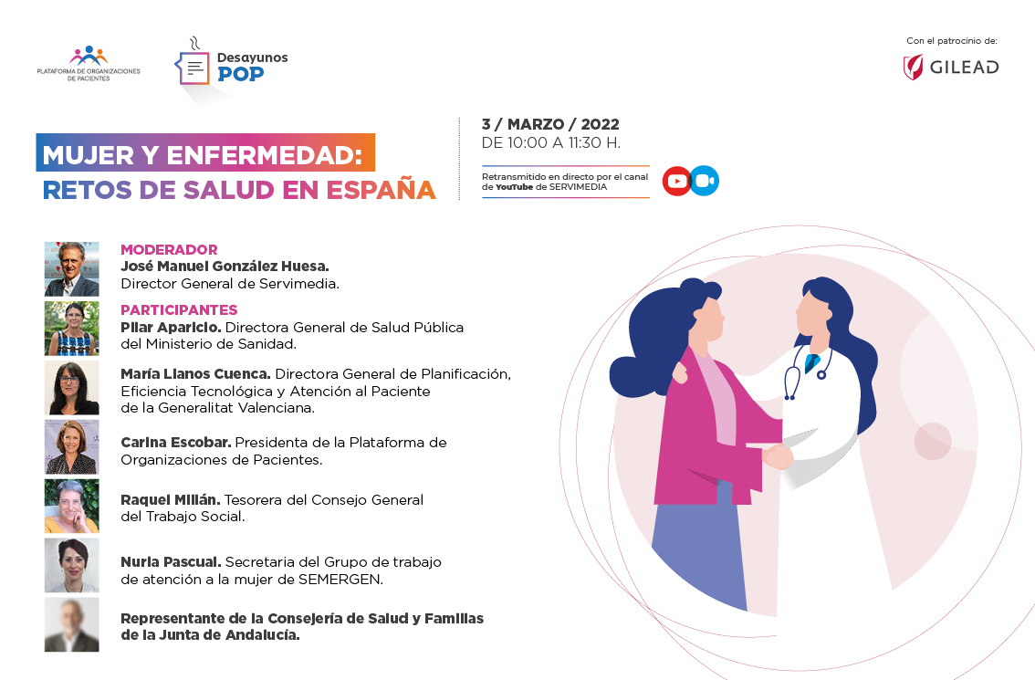 DesayunosPOP: ‘Mujer y enfermedad: retos de salud en España’