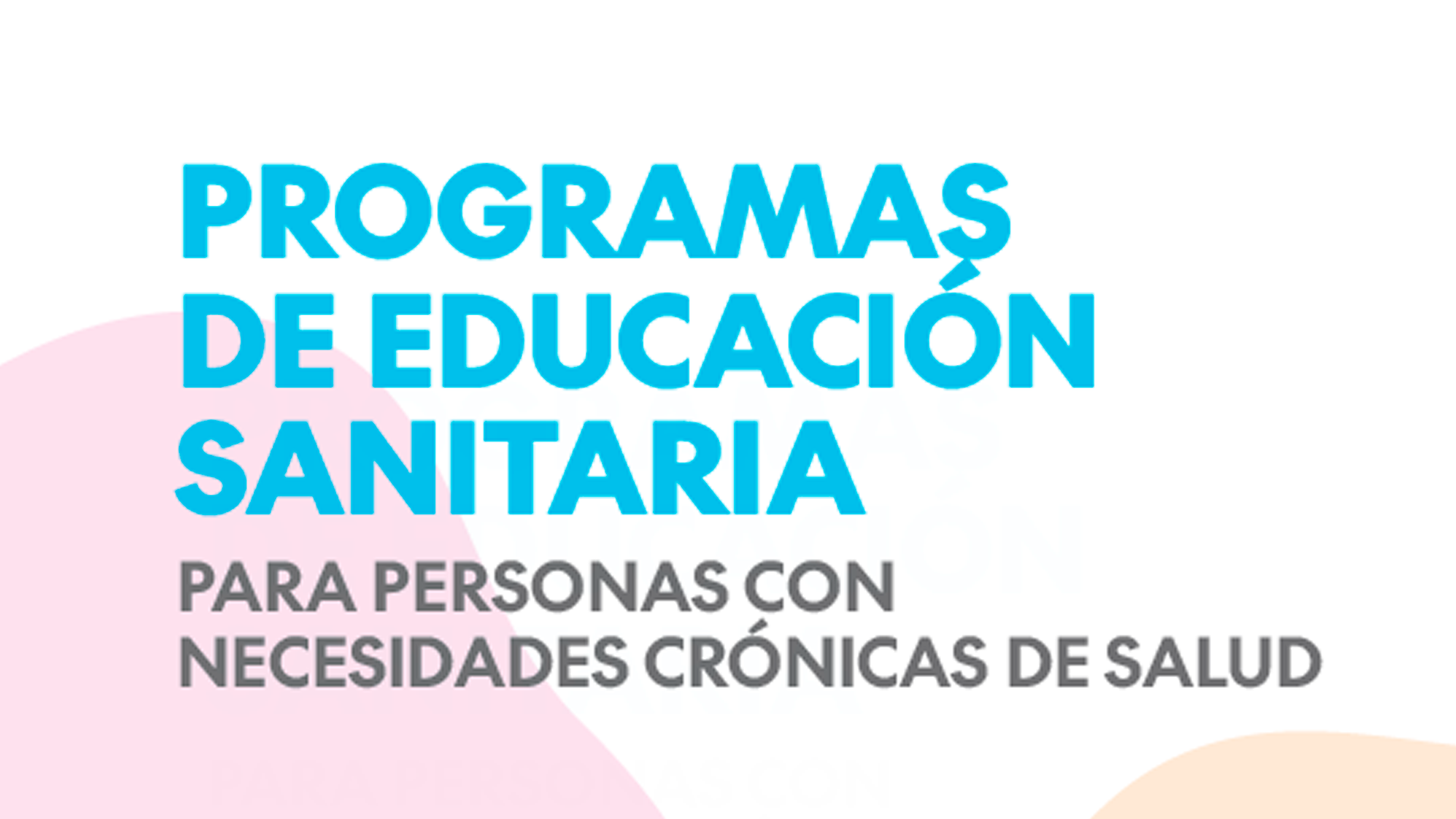 La POP analiza los programas de educación sanitaria para personas con necesidades crónicas de salud en España